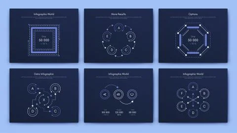 Infographic vector brochure elements for business illustration Stock Illustration