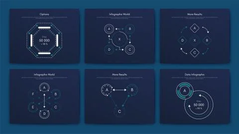 Infographic vector brochure elements for business illustration Stock Illustration