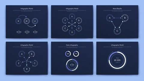 Infographic vector brochure elements for business illustration Stock Illustration