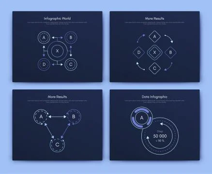 Infographic vector brochure elements for business illustration Stock Illustration