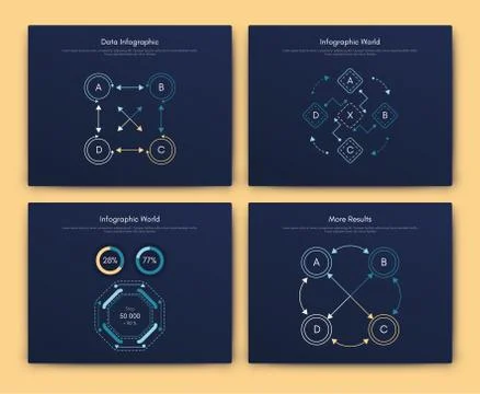 Infographic vector brochure elements for business illustration Stock Illustration