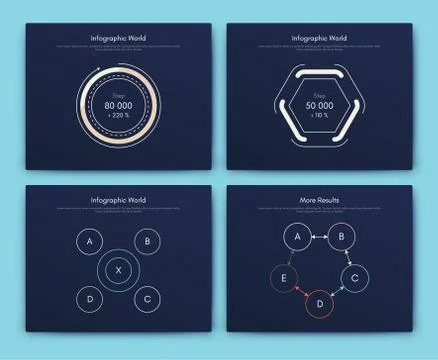 Infographic vector brochure elements for business illustration Stock Illustration