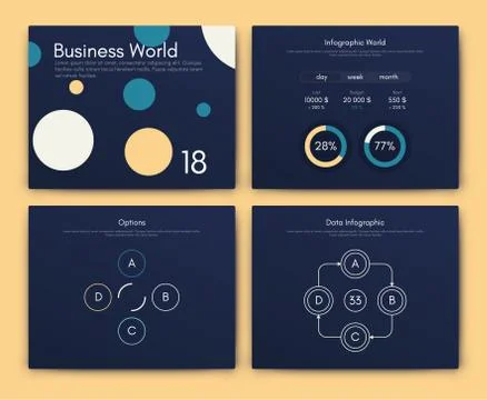 Infographic vector brochure elements for business illustration イラスト素材