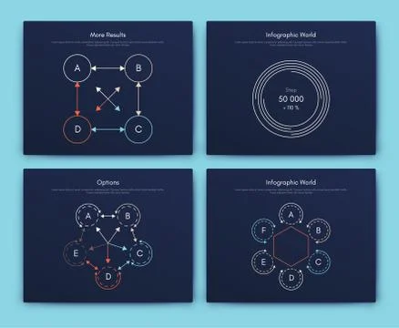 Infographic vector brochure elements for business illustration Stock Illustration