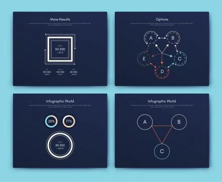 Infographic vector brochure elements for business illustration Stock Illustration