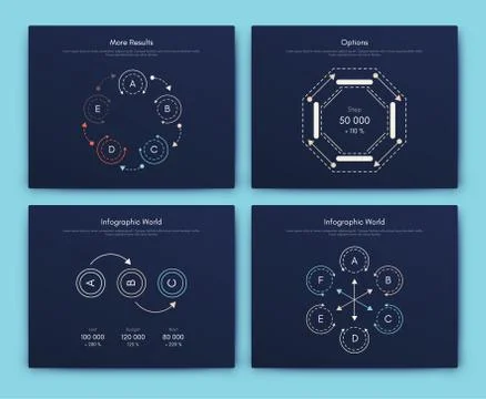 Infographic vector brochure elements for business illustration イラスト素材