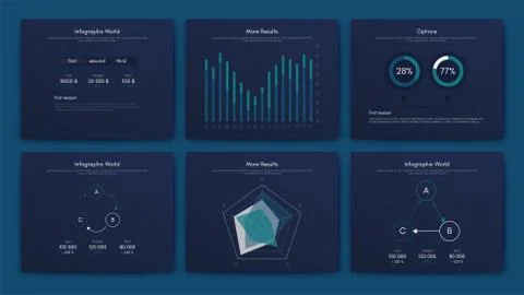 Infographic vector brochure elements for business illustration イラスト素材