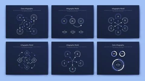 Infographic vector brochure elements for business illustration Stock Illustration