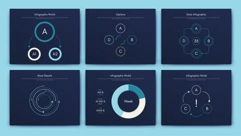 Infographic vector brochure elements for business illustration Stock Illustration