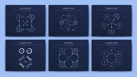 Infographic vector brochure elements for business illustration Stock Illustration