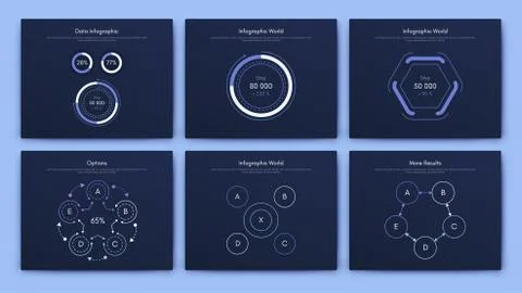 Infographic vector brochure elements for business illustration イラスト素材