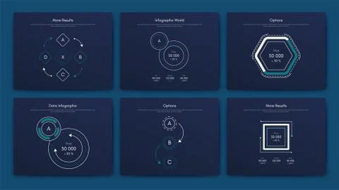 Infographic vector brochure elements for business illustration イラスト素材