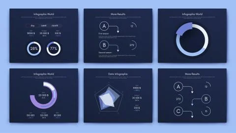 Infographic vector brochure elements for business illustration イラスト素材