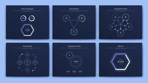 Infographic vector brochure elements for business illustration 스톡 일러스트