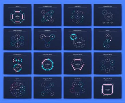 Infographic vector brochure elements for business illustration 스톡 일러스트