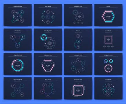 Infographic vector brochure elements for business illustration 스톡 일러스트