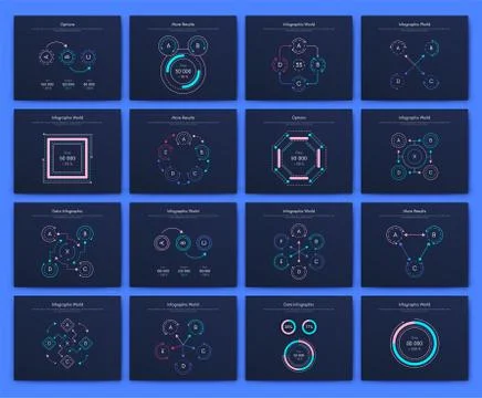 Infographic vector brochure elements for business illustration 스톡 일러스트