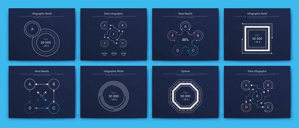 Infographic vector brochure elements for business illustration Stock Illustration