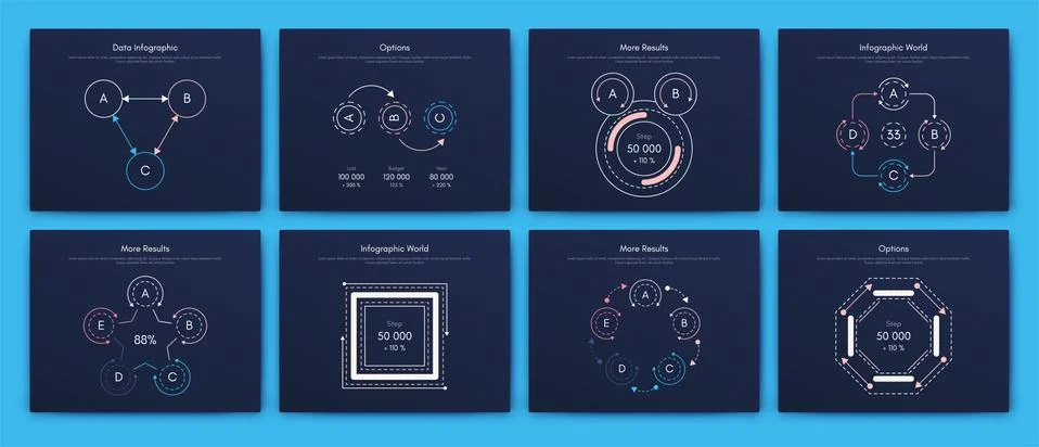 Infographic vector brochure elements for business illustration Stock Illustration