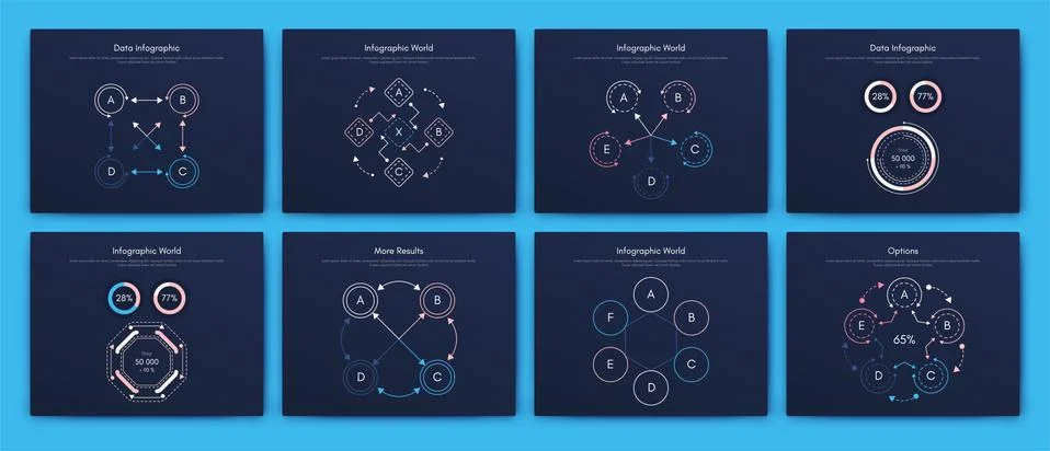 Infographic vector brochure elements for business illustration Stock Illustration