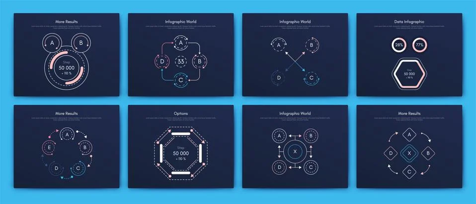 Infographic vector brochure elements for business illustration Stock Illustration