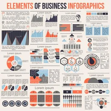 Infographic vector elements for business illustration Stock Illustration