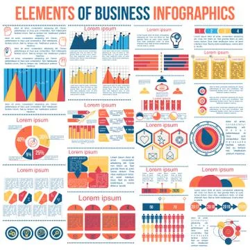 Infographic vector elements for business illustration Stock Illustration