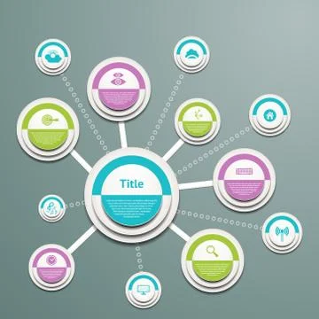 Infographic Vector Progress Background / Product choice or Version. eps 10 Illustrazione stock