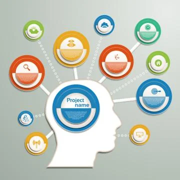 Infographic Vector Progress Background / Project planning. eps 10 Stock Illustration