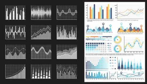 Infographic Visual Representation of Data Chart Stock Illustration