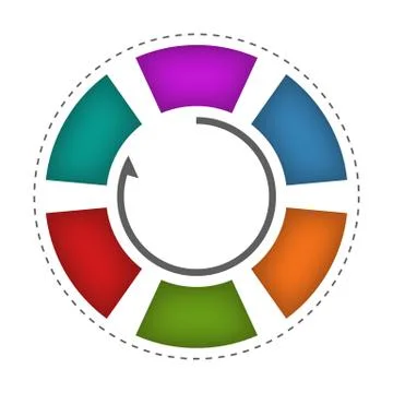 Infographic - wheel (2) Stock Illustration