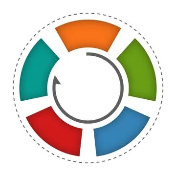Infographic - wheel (3) Stock Illustration
