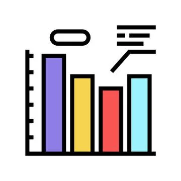 Infographic work process color icon vector illustration 스톡 일러스트