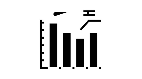 Infographic work process glyph icon animation Vídeos de archivo 157276582