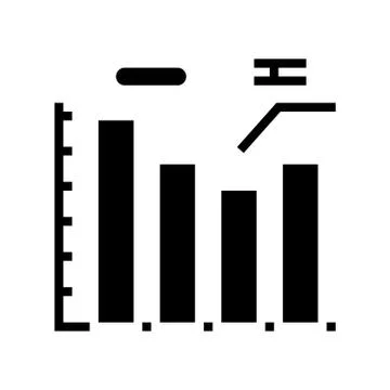 Infographic work process glyph icon vector illustration Stock Illustration