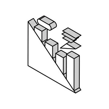 Infographic work process isometric icon vector illustration Stock Illustration
