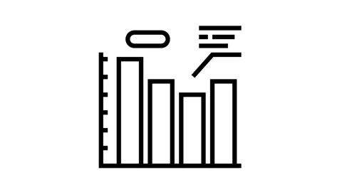 Infographic work process line icon animation Vídeos de archivo 157275733
