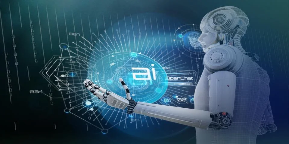 Infographics about creating a data matrix and synchronizing work with AI Stock Illustration