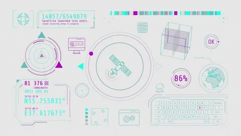 Infographics about detection and geolocation animated on the alpha channel. 库存影片 236661267