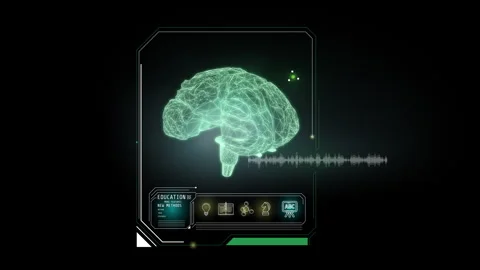 Infographics about education and intelligence Stock Footage 249821465