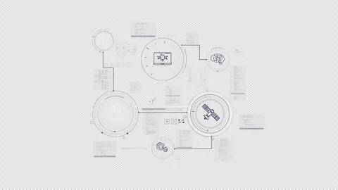 Infographics of AI working process in animated diagram. Stock Footage 332284152