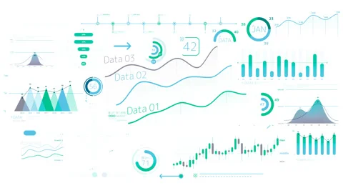 Infographics on alpha channel Stock Footage 106682302