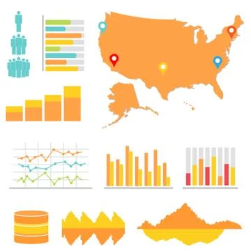 Infographics and statistics Stock Illustration