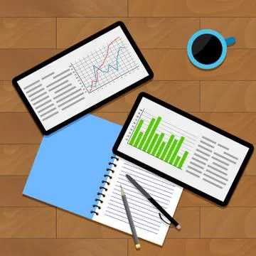 Infographics and statistics Stock Illustration