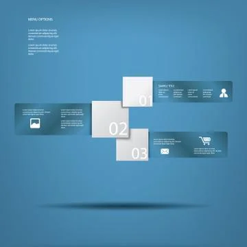 Infographics and web elements vector illustration with space for text Stock Illustration