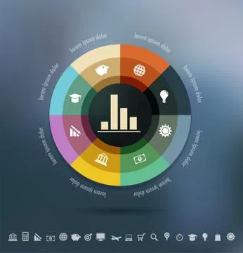 Infographics background Stock Illustration