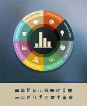 Infographics background Stock Illustration