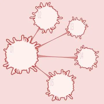 Infographics blots Stock Illustration