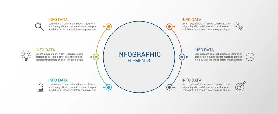 Infographics. Business data visualization. イラスト素材