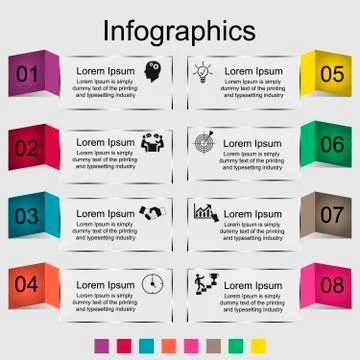 Infographics for business Illustrazione stock
